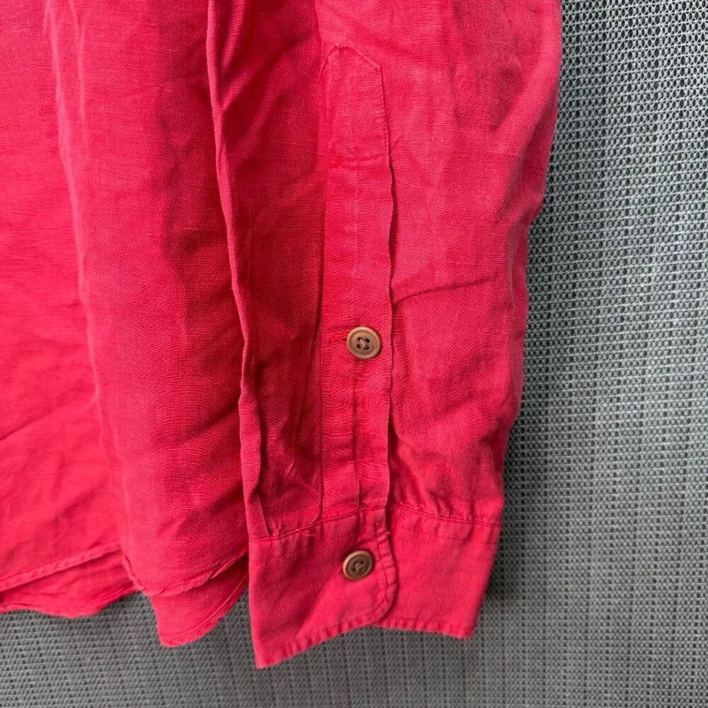 Polo Ralph Lauren Mens Size XXL Red Long Sleeve Button-Up Dress Shirt - Picture 5 of 9